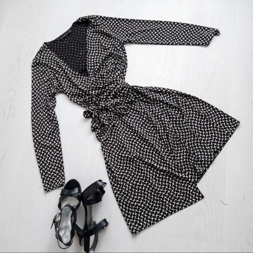 The Limited - Weave Pattern Wrap Dress